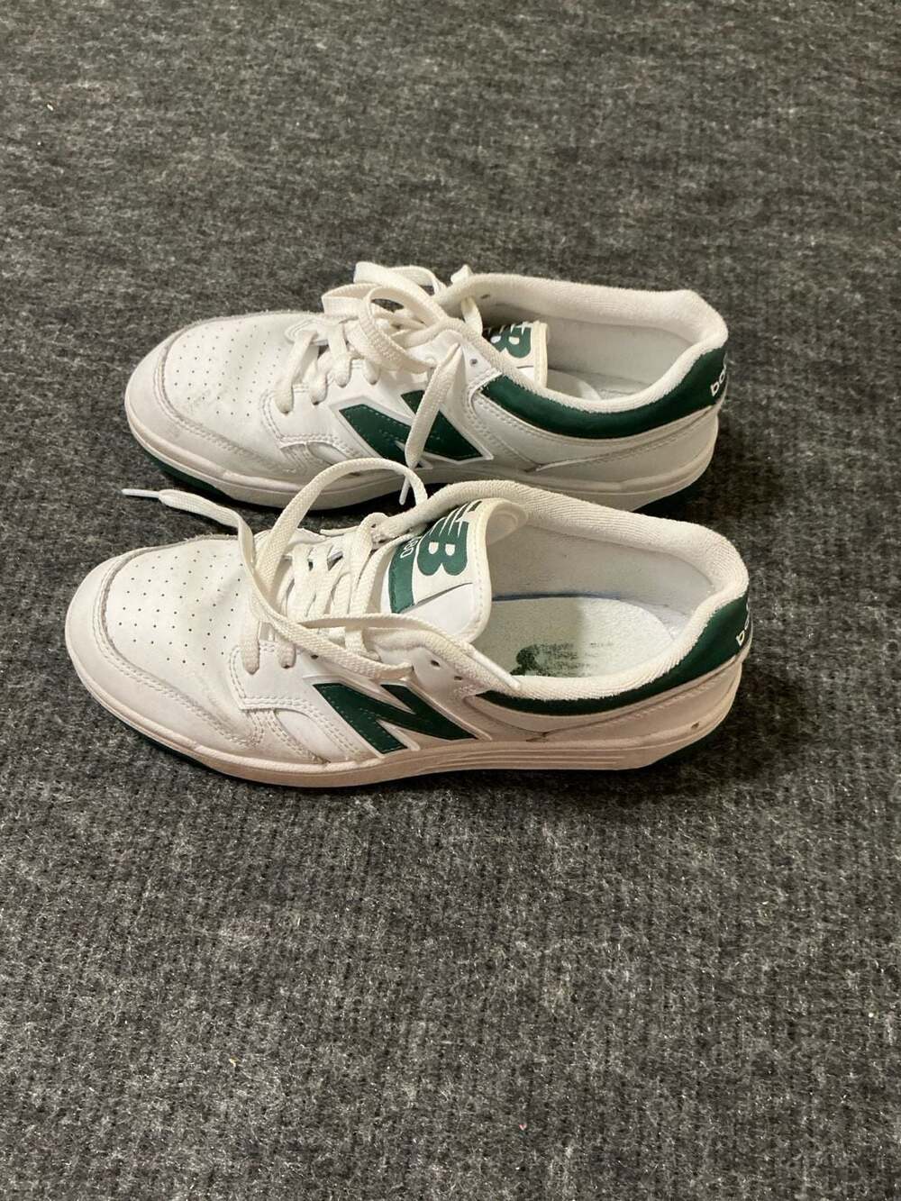New Balance 480 Sneakers Mens Size 9.5 White Nightwatch Green